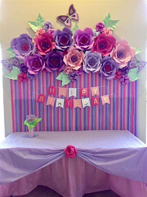 paper flower party decorations